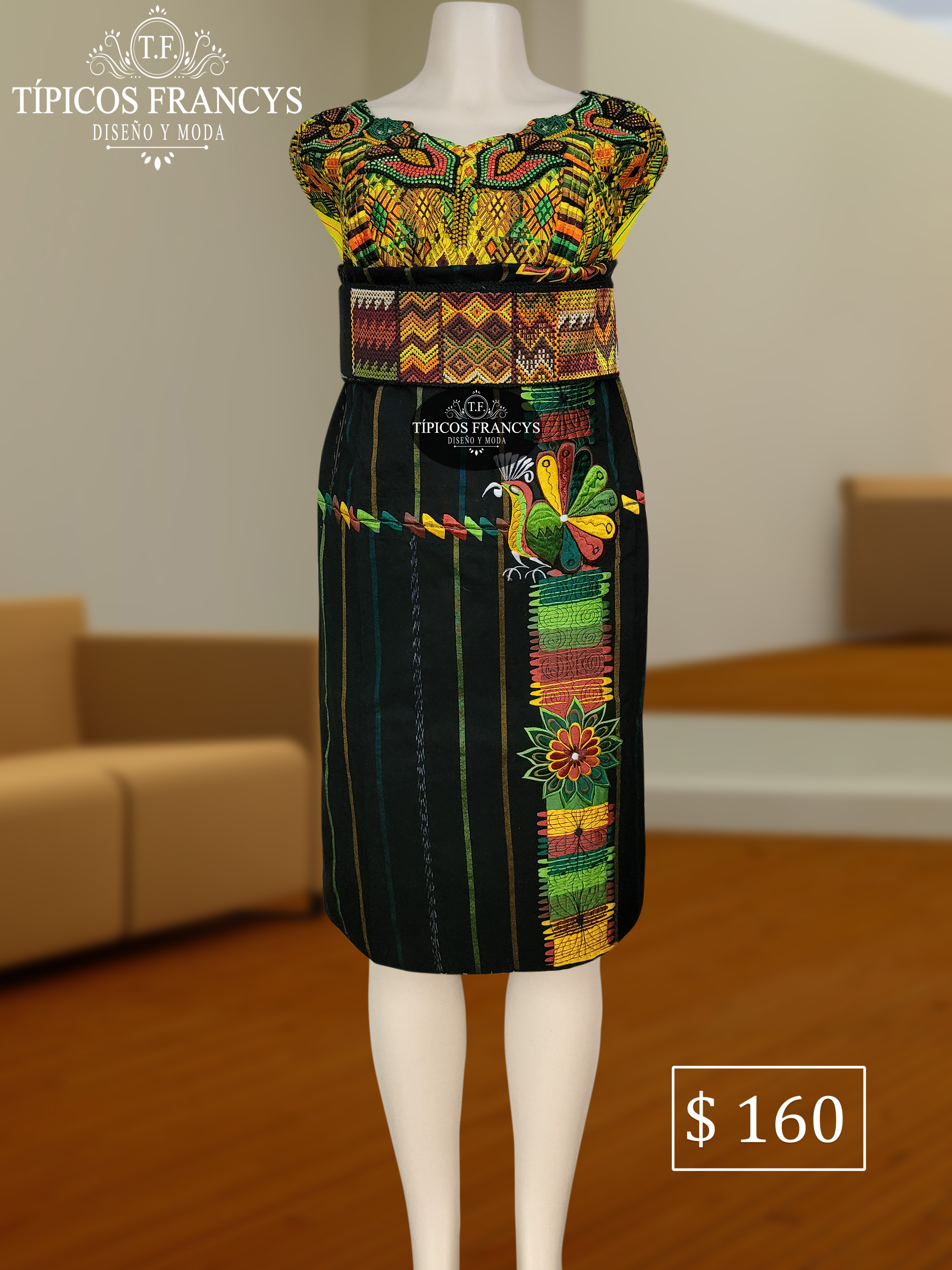 Traje de 3 piezas Regional Amarillo