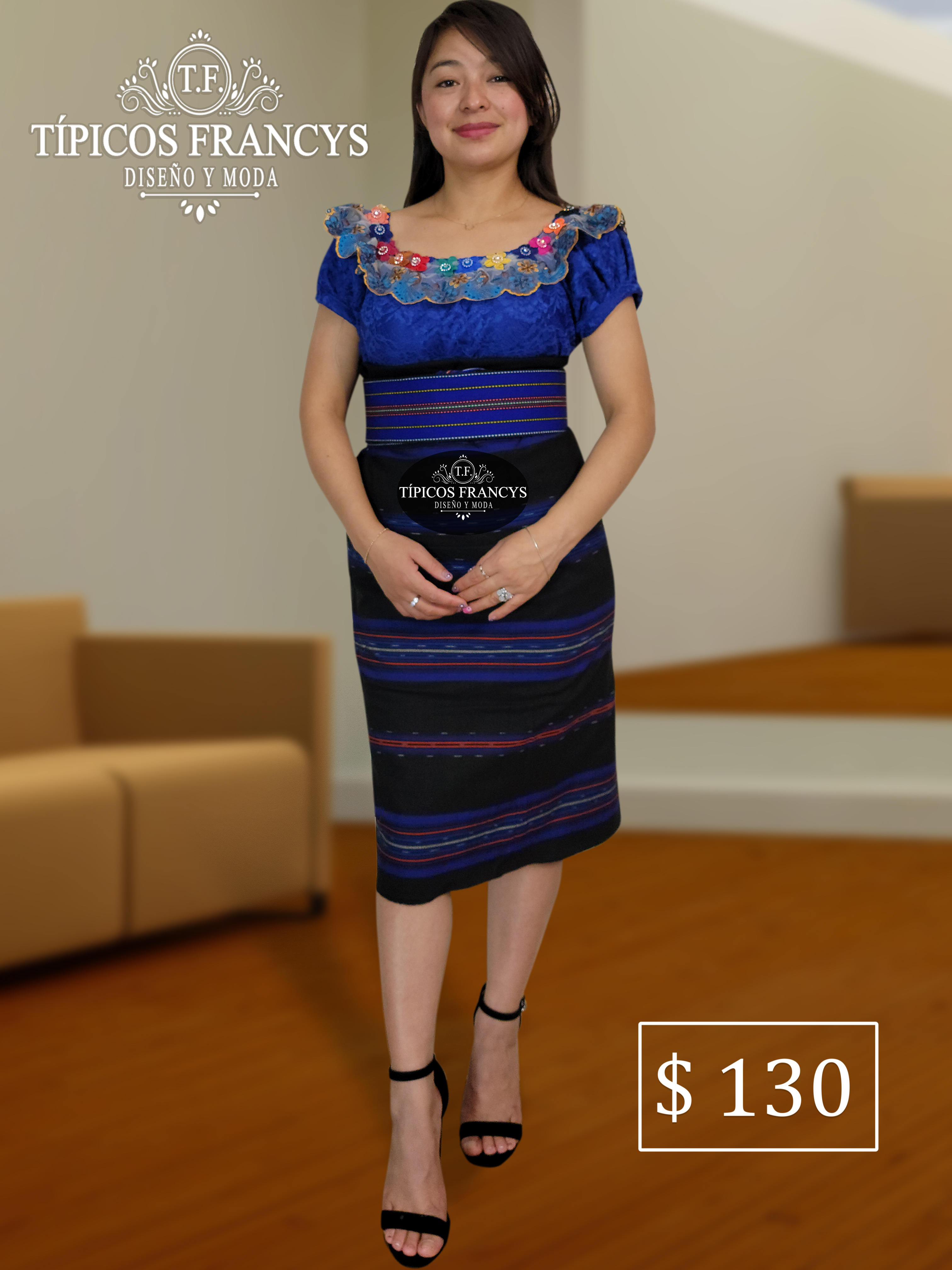 Traje de 3 piezas Azul
