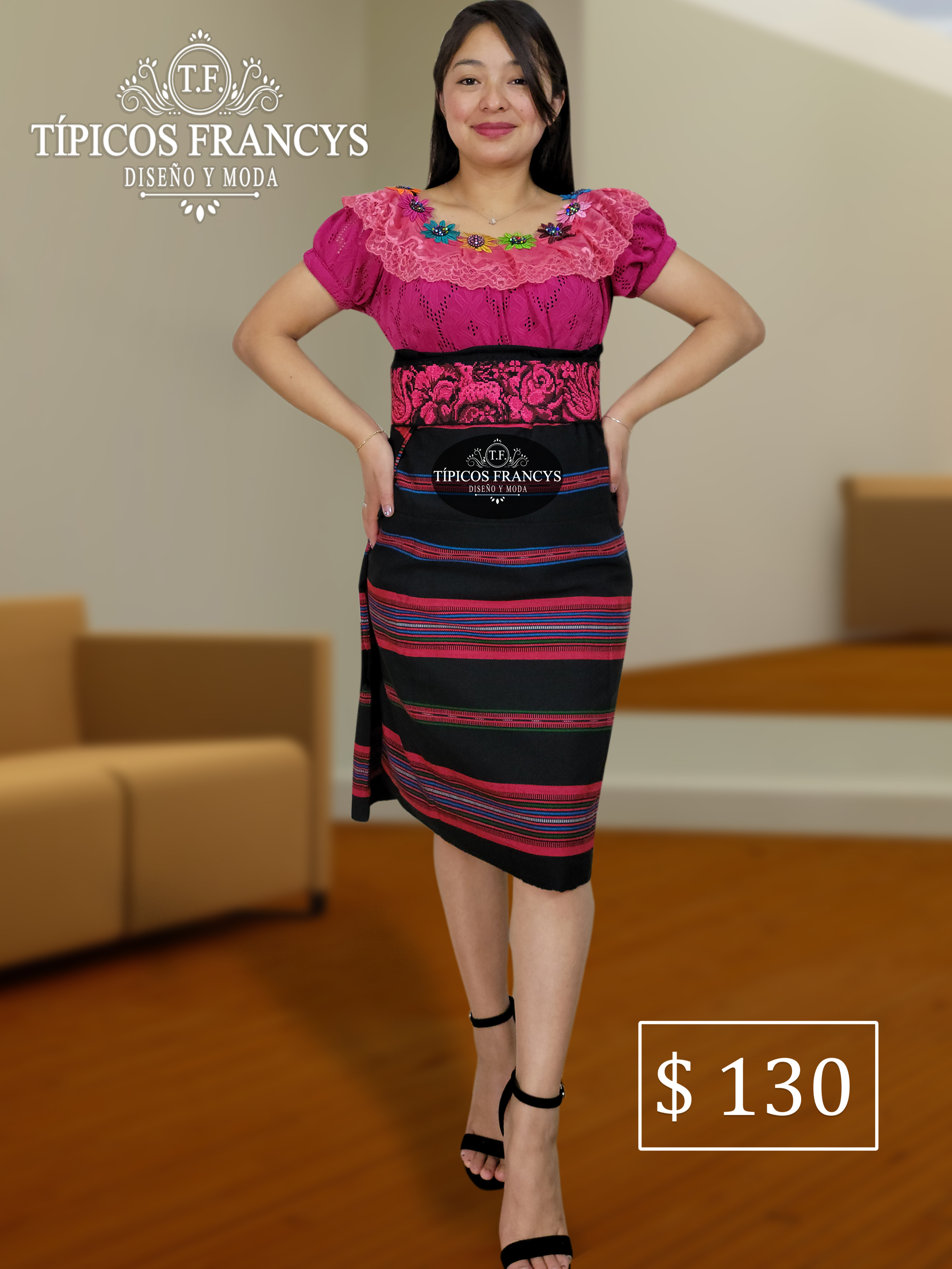 Traje 3 Piezas Fuchsia