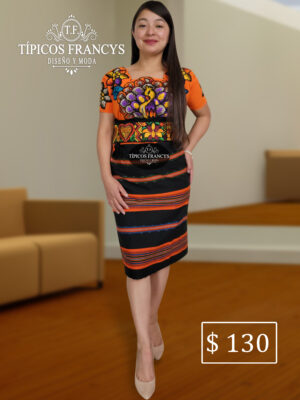 Traje de 3 piezas Naranja Pavo Real